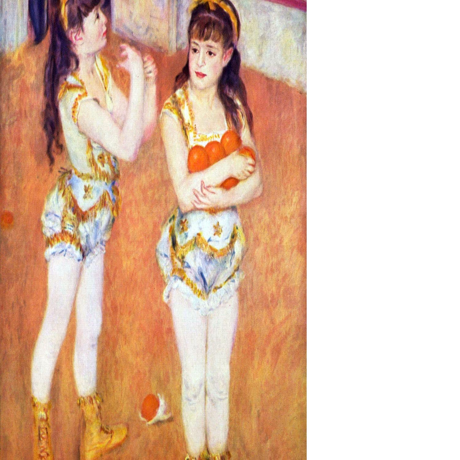 The circus Fernando by Renoir Floating Framed Canvas