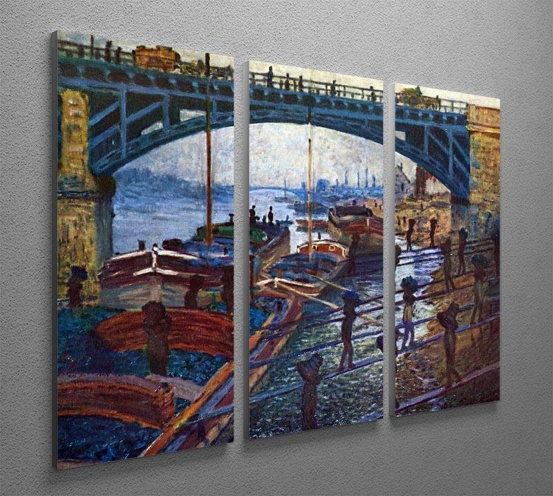 The coal carrier by Monet Split Panel Canvas Print - Canvas Art Rocks - 4
