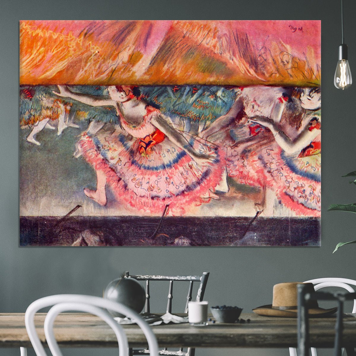The curtain falls by Degas Canvas Print or Poster - Canvas Art Rocks - 3