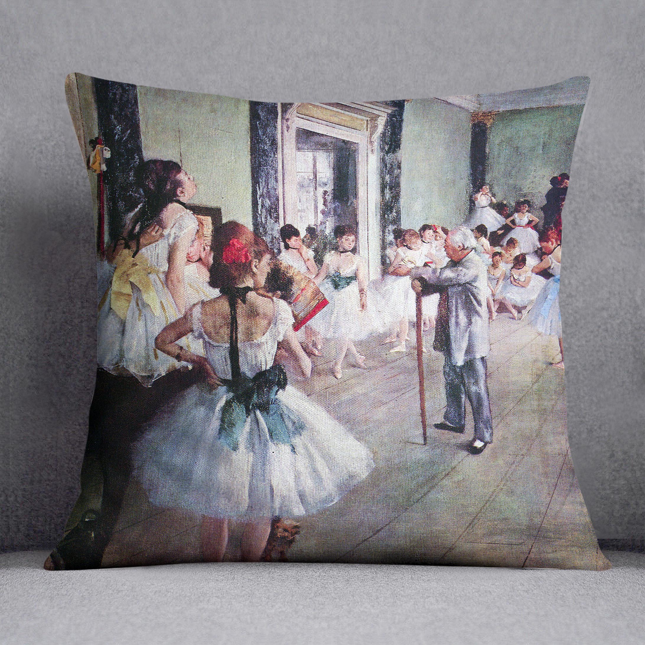 The dance class by Degas Cushion