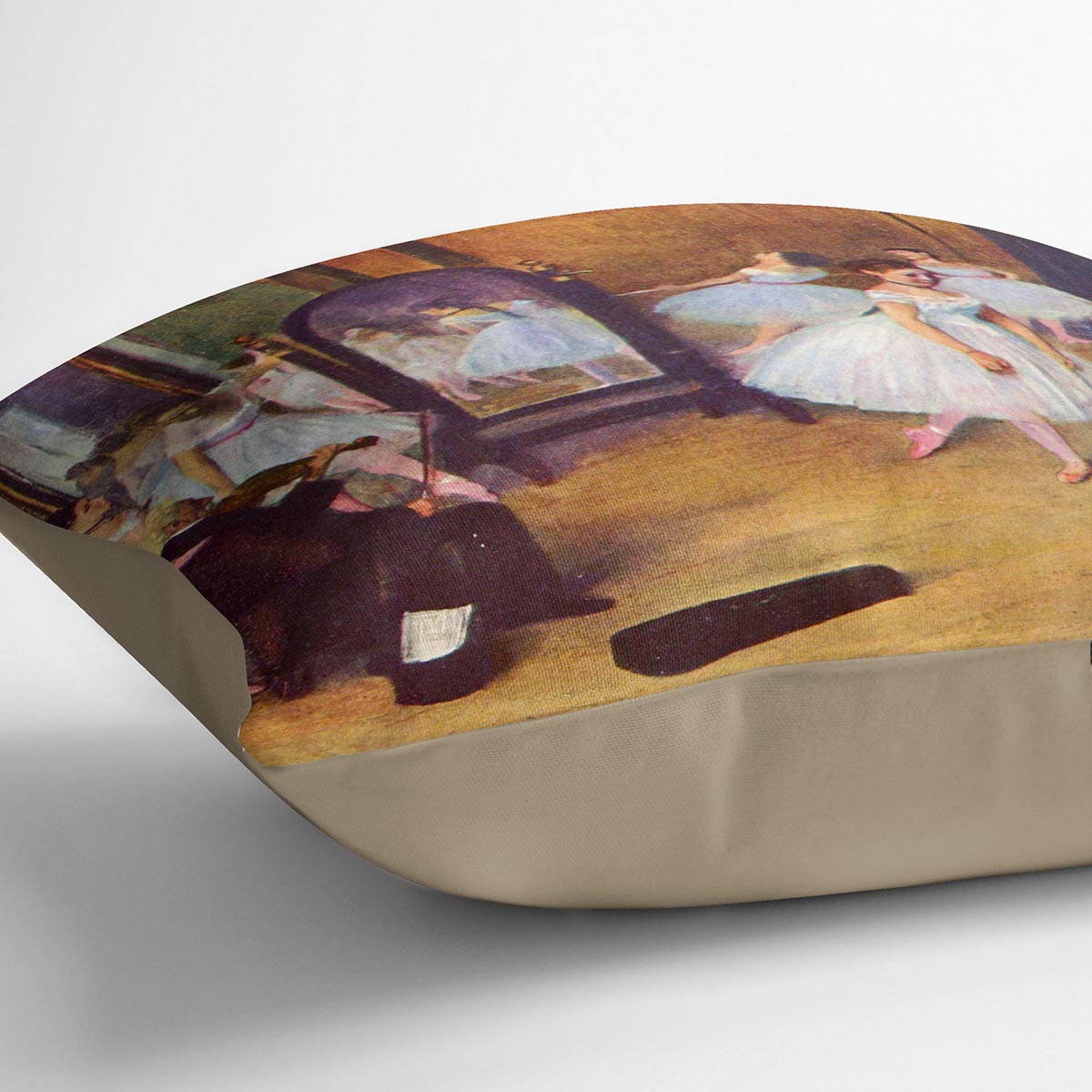 The dance hall by Degas Cushion