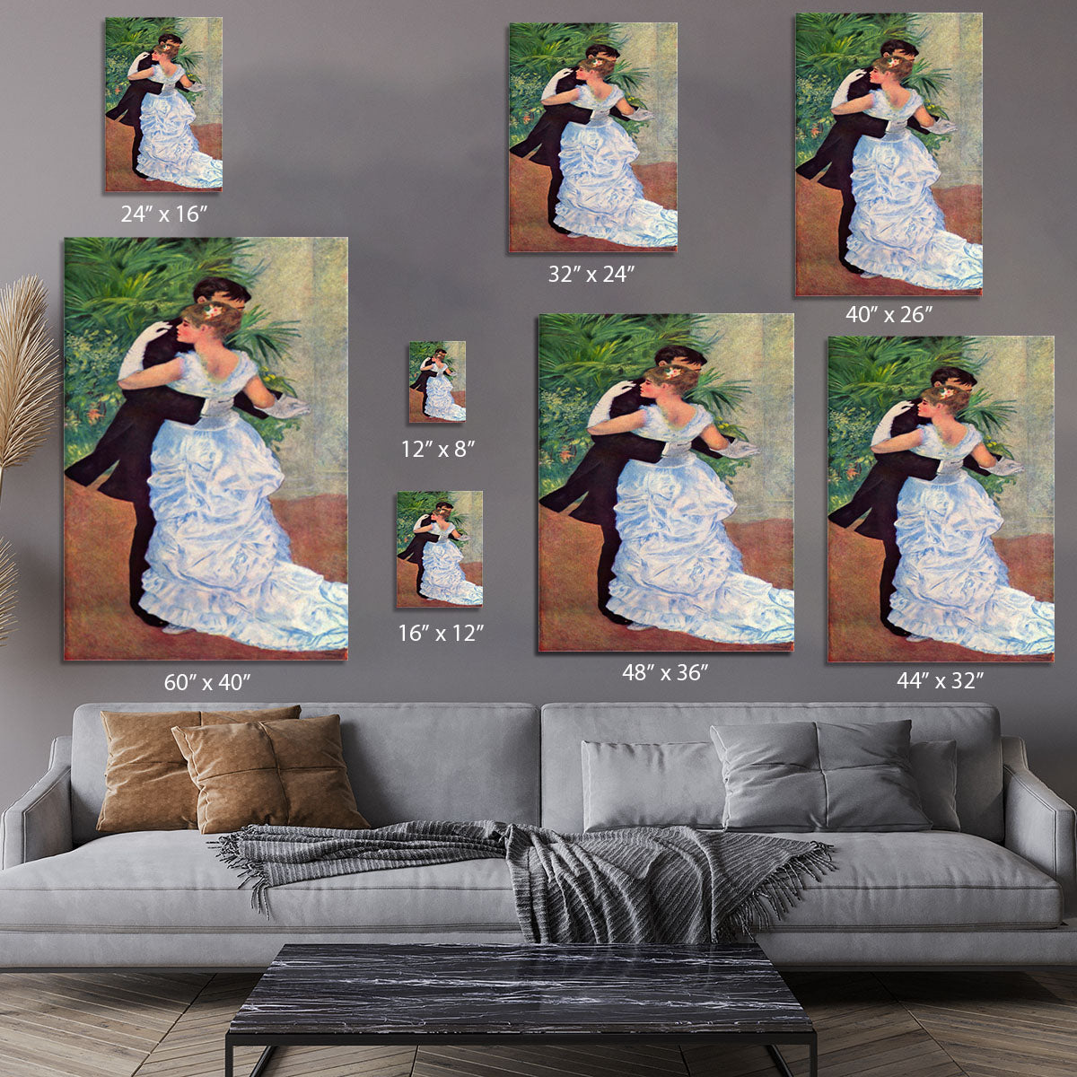 The dance in the city by Renoir Canvas Print or Poster - Canvas Art Rocks - 7