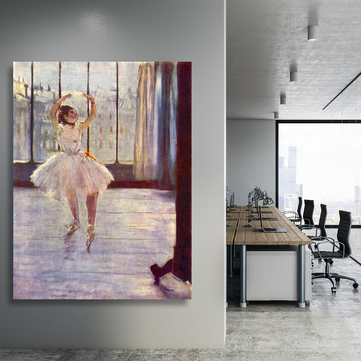 The dancer at the photographer by Degas Canvas Print or Poster - Canvas Art Rocks - 3