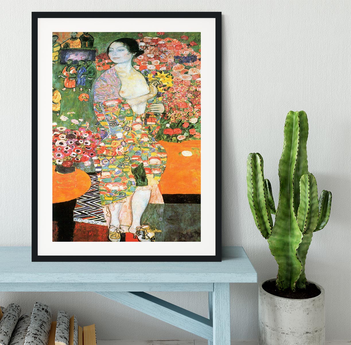 The dancer by Klimt Framed Print - Canvas Art Rocks - 1