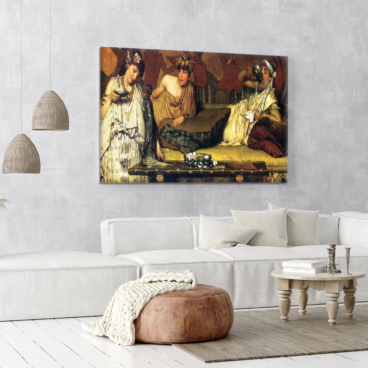 The dinner Greek detail by Alma Tadema Canvas Print or Poster - Canvas Art Rocks - 6