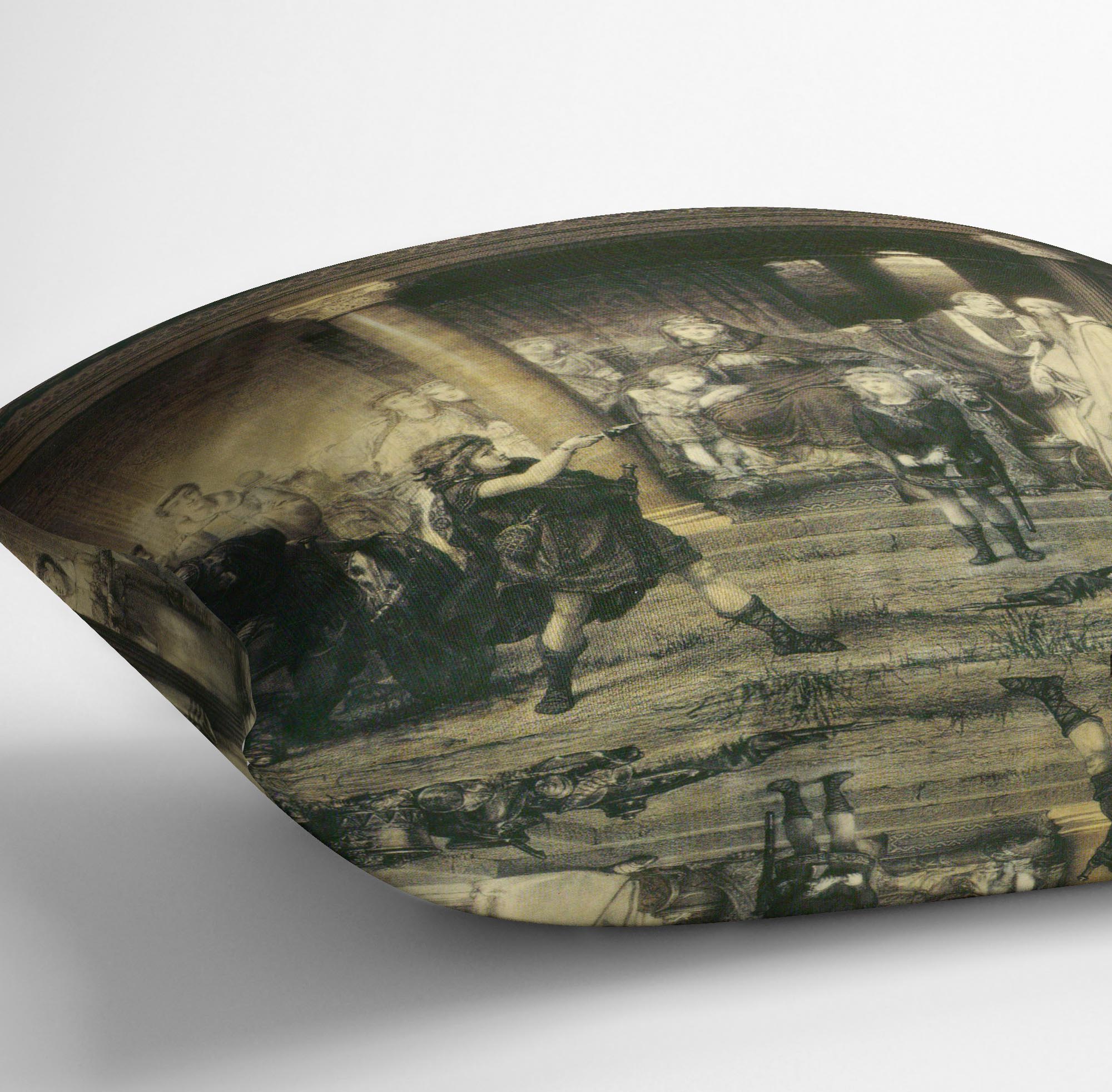 The education of children Clovis by Alma Tadema Cushion - Canvas Art Rocks - 3