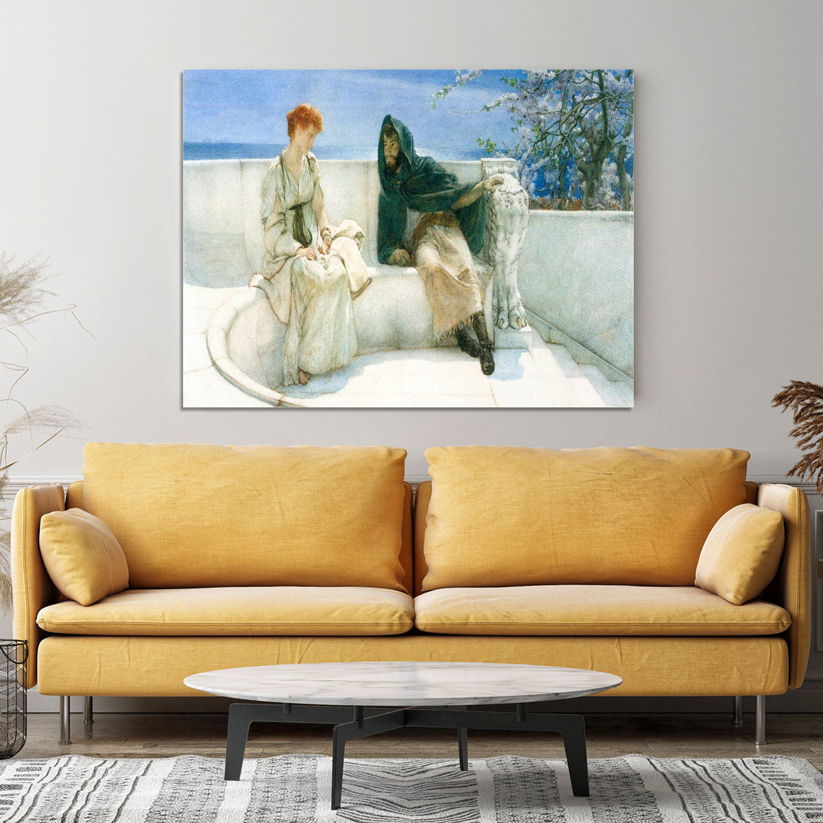 The explaination by Alma Tadema Canvas Print or Poster - Canvas Art Rocks - 4