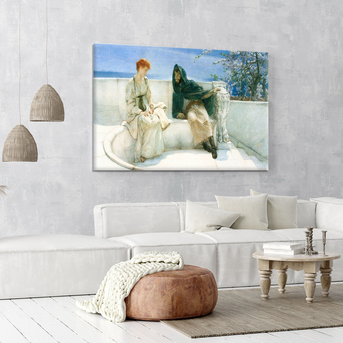 The explaination by Alma Tadema Canvas Print or Poster - Canvas Art Rocks - 6