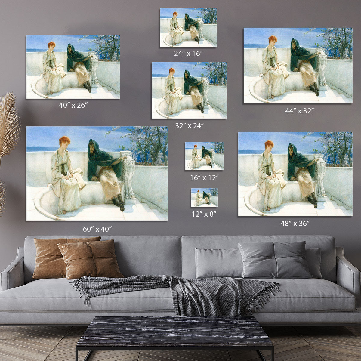The explaination by Alma Tadema Canvas Print or Poster - Canvas Art Rocks - 7