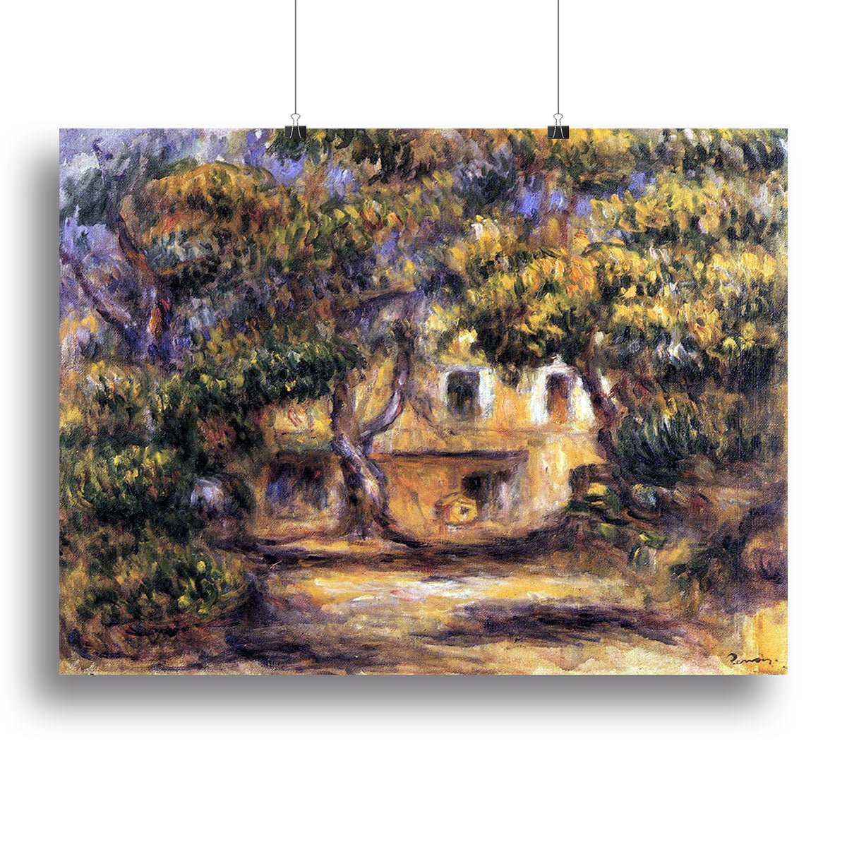 The farm at Les Collettes by Renoir Canvas Print or Poster - Canvas Art Rocks - 2