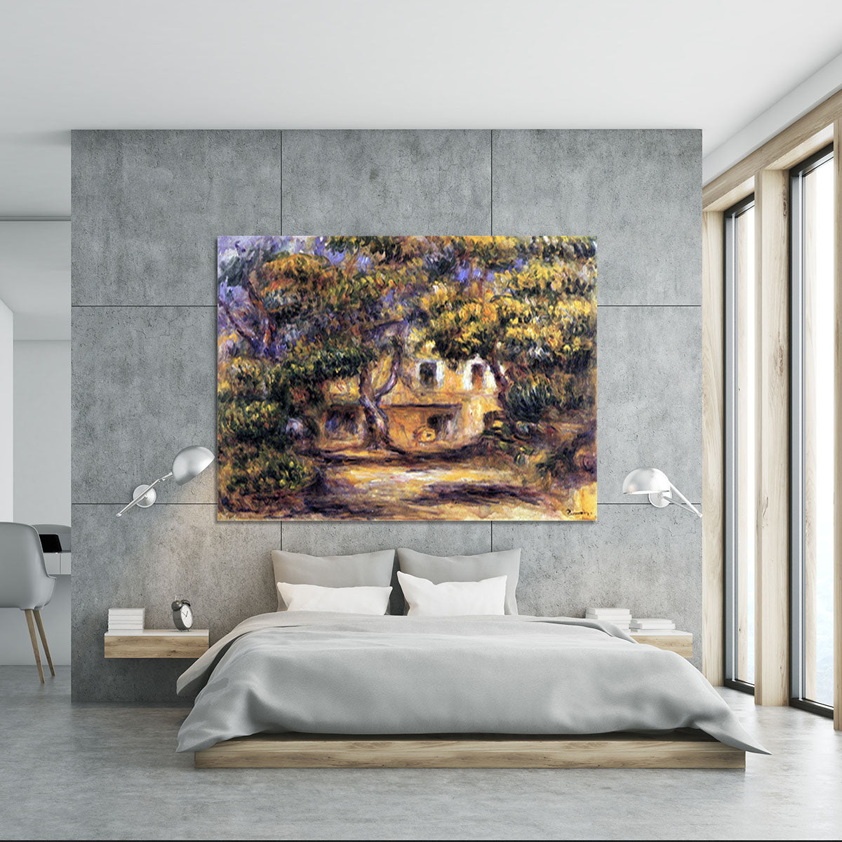 The farm at Les Collettes by Renoir Canvas Print or Poster - Canvas Art Rocks - 5