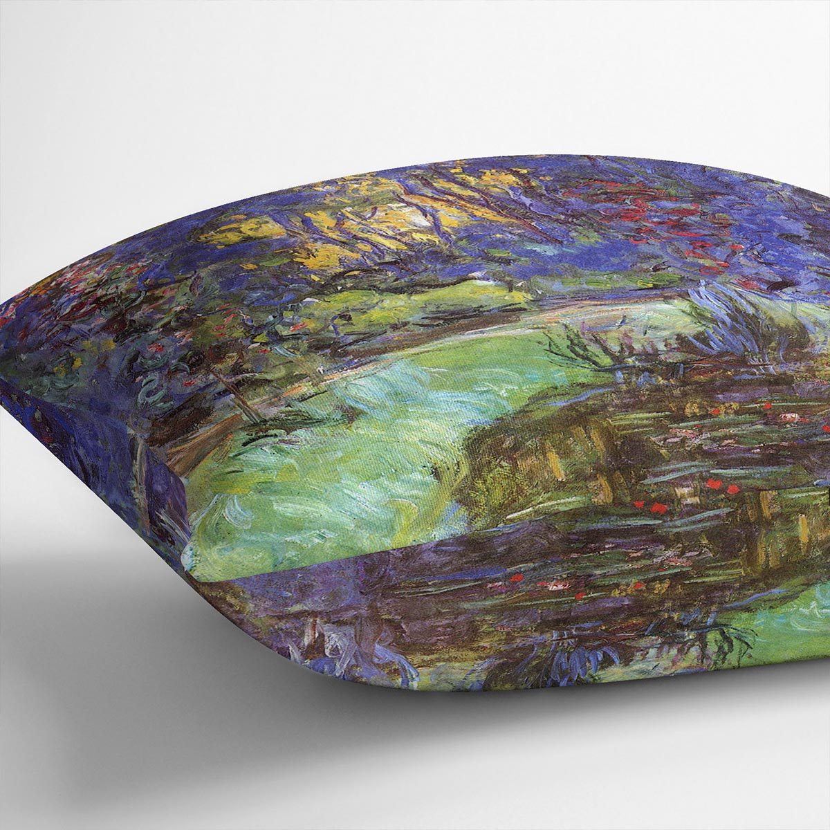 The garden in Giverny by Monet Cushion
