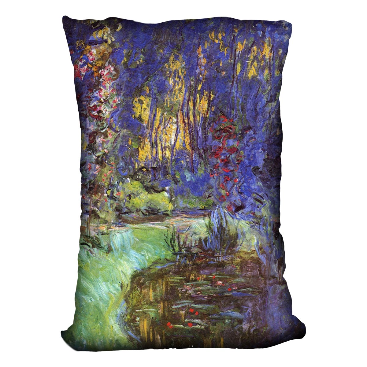 The garden in Giverny by Monet Cushion