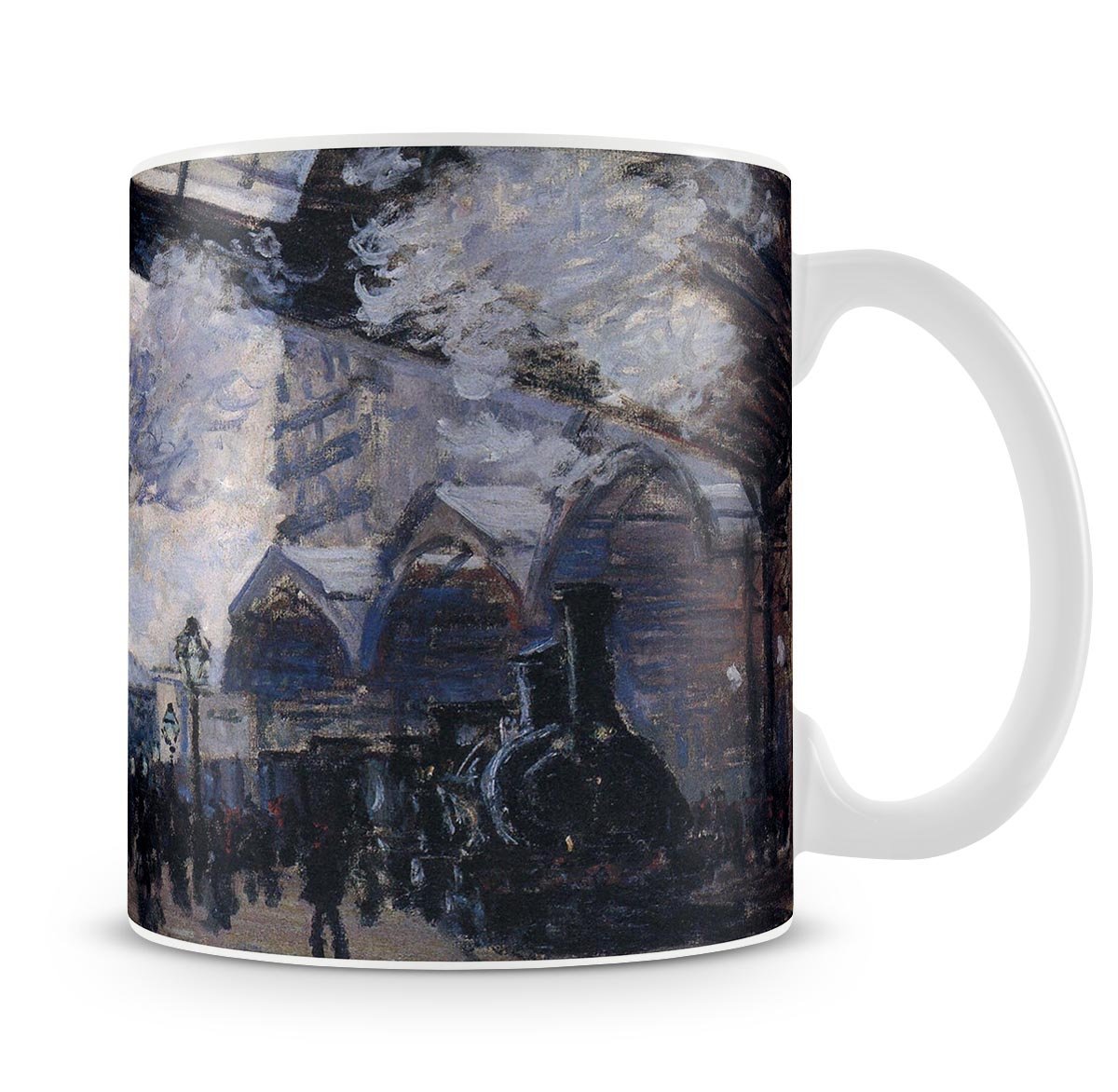 The gare St Lazare 2 by Monet Mug - Canvas Art Rocks - 4