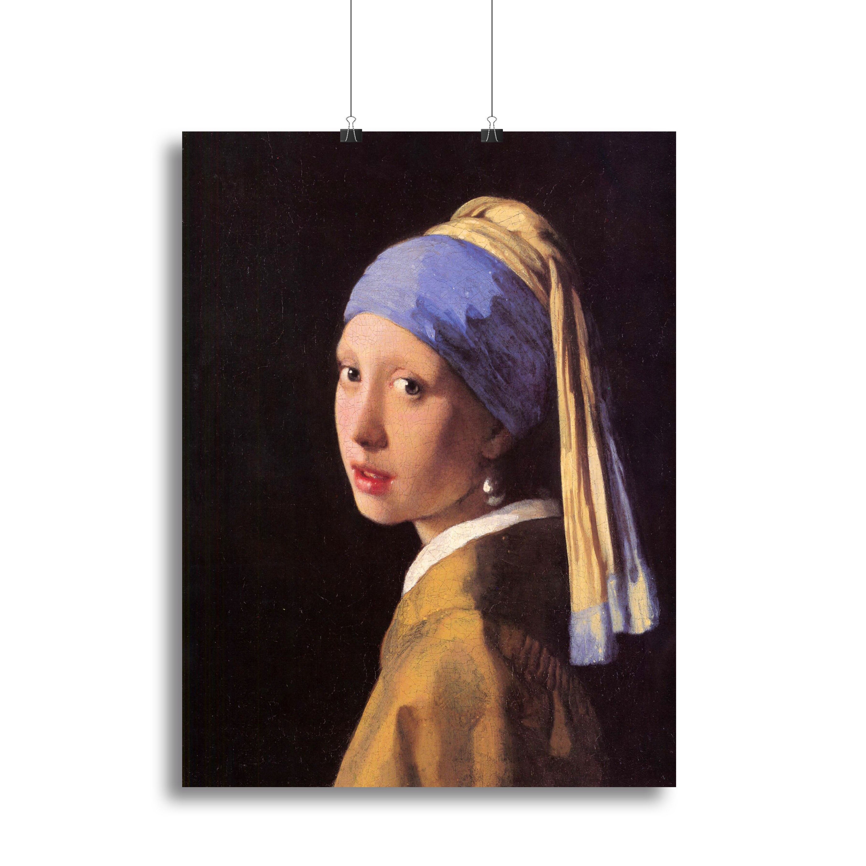 The girl with the pearl earring by Vermeer Canvas Print or Poster - Canvas Art Rocks - 2