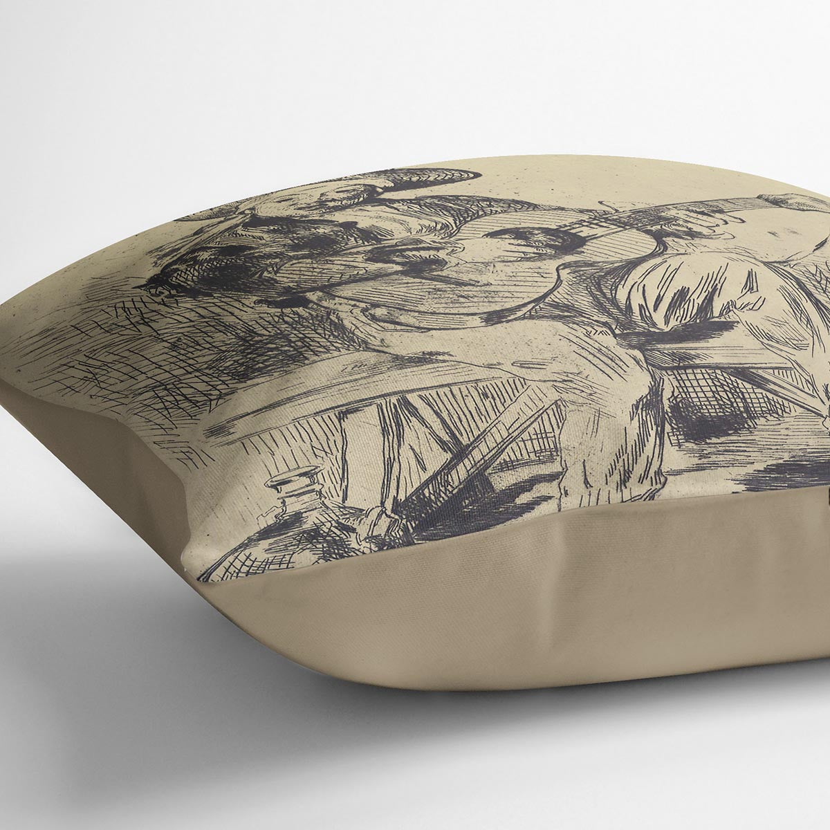 The guitar Player by Manet Cushion