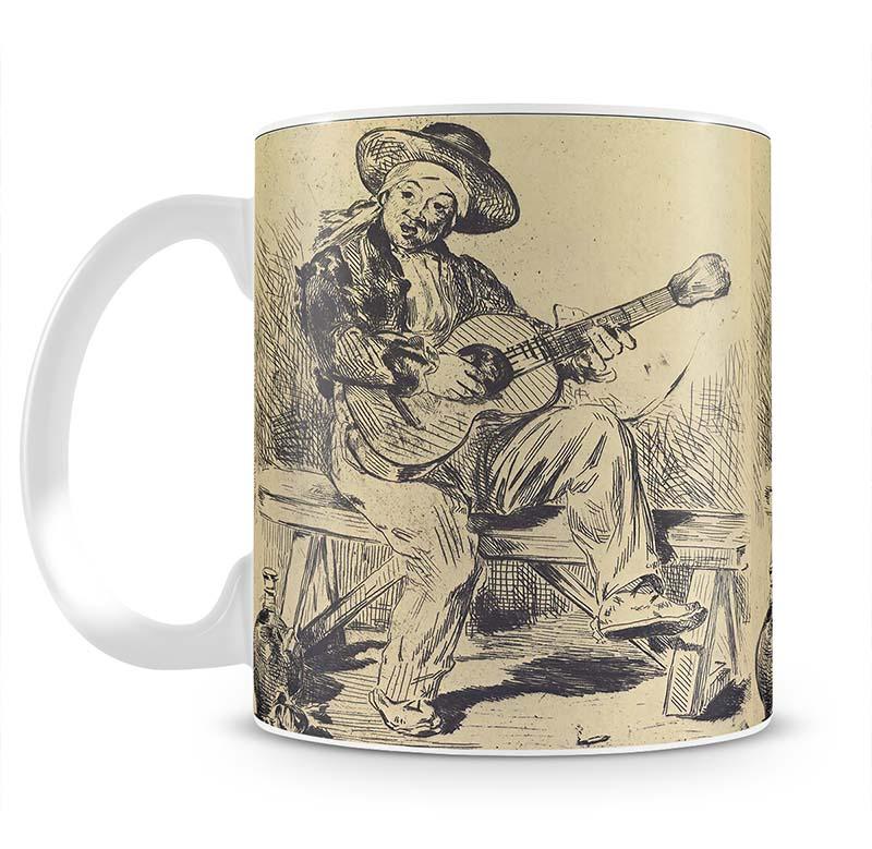 The guitar Player by Manet Mug - Canvas Art Rocks - 2