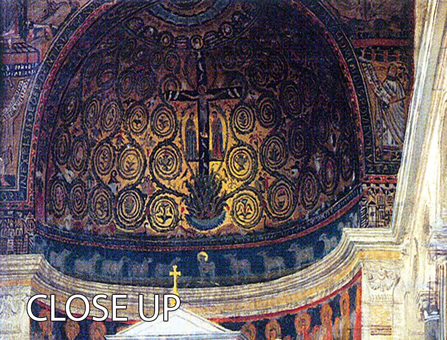 The interior of the church of San Clemente Rome by Alma Tadema 3 Split Panel Canvas Print - Canvas Art Rocks - 3