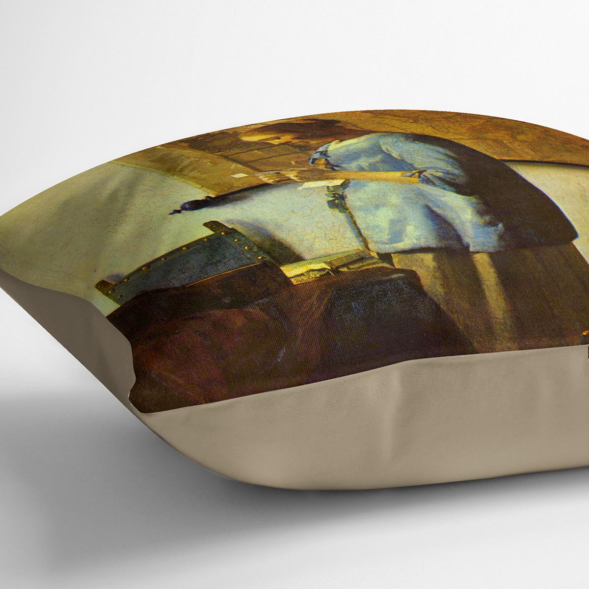 The letter reader by Vermeer Cushion