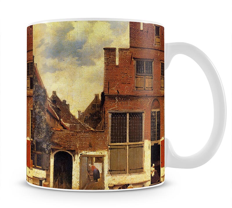 The little street by Vermeer Mug - Canvas Art Rocks - 1