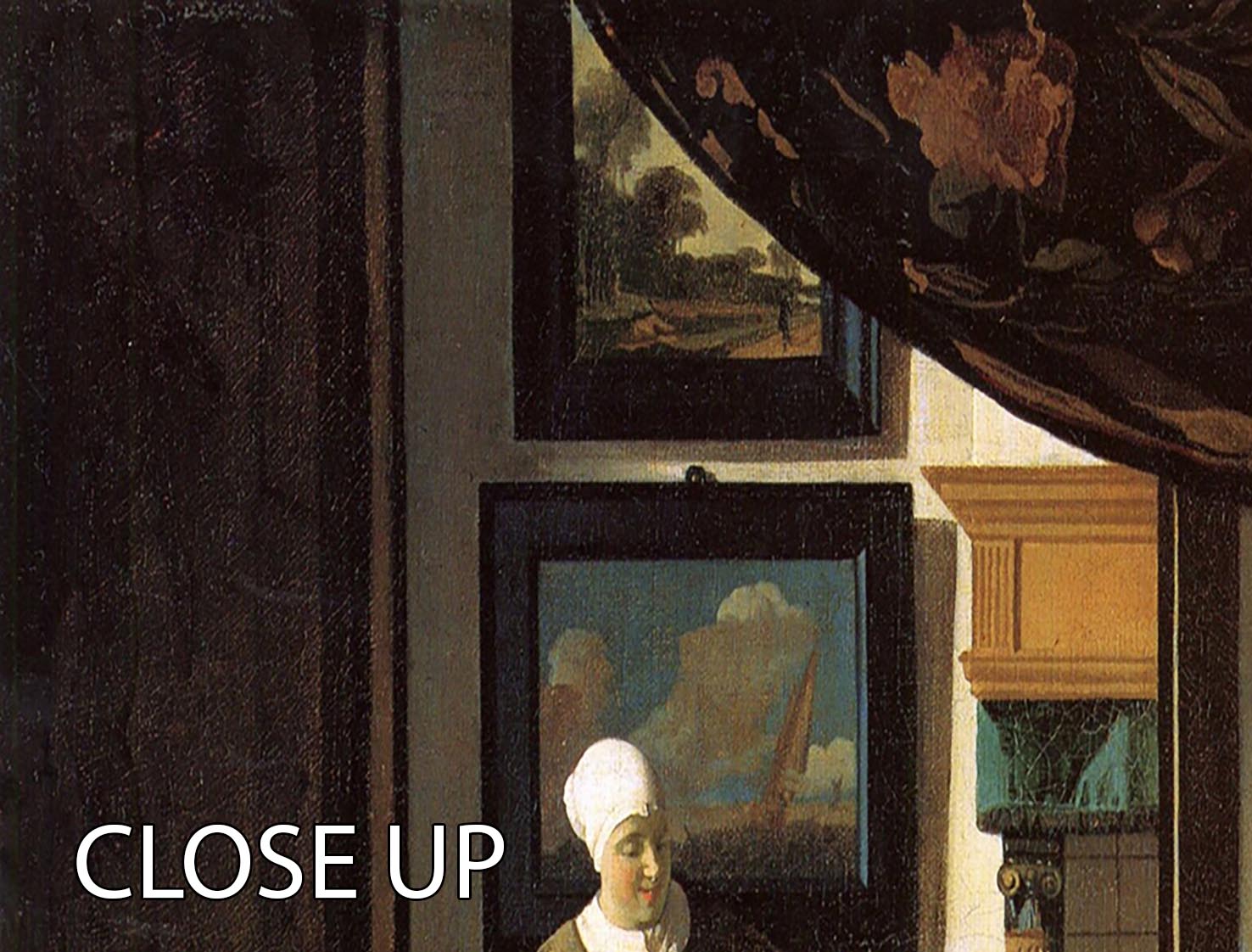 The love letter by Vermeer 3 Split Panel Canvas Print - Canvas Art Rocks - 3