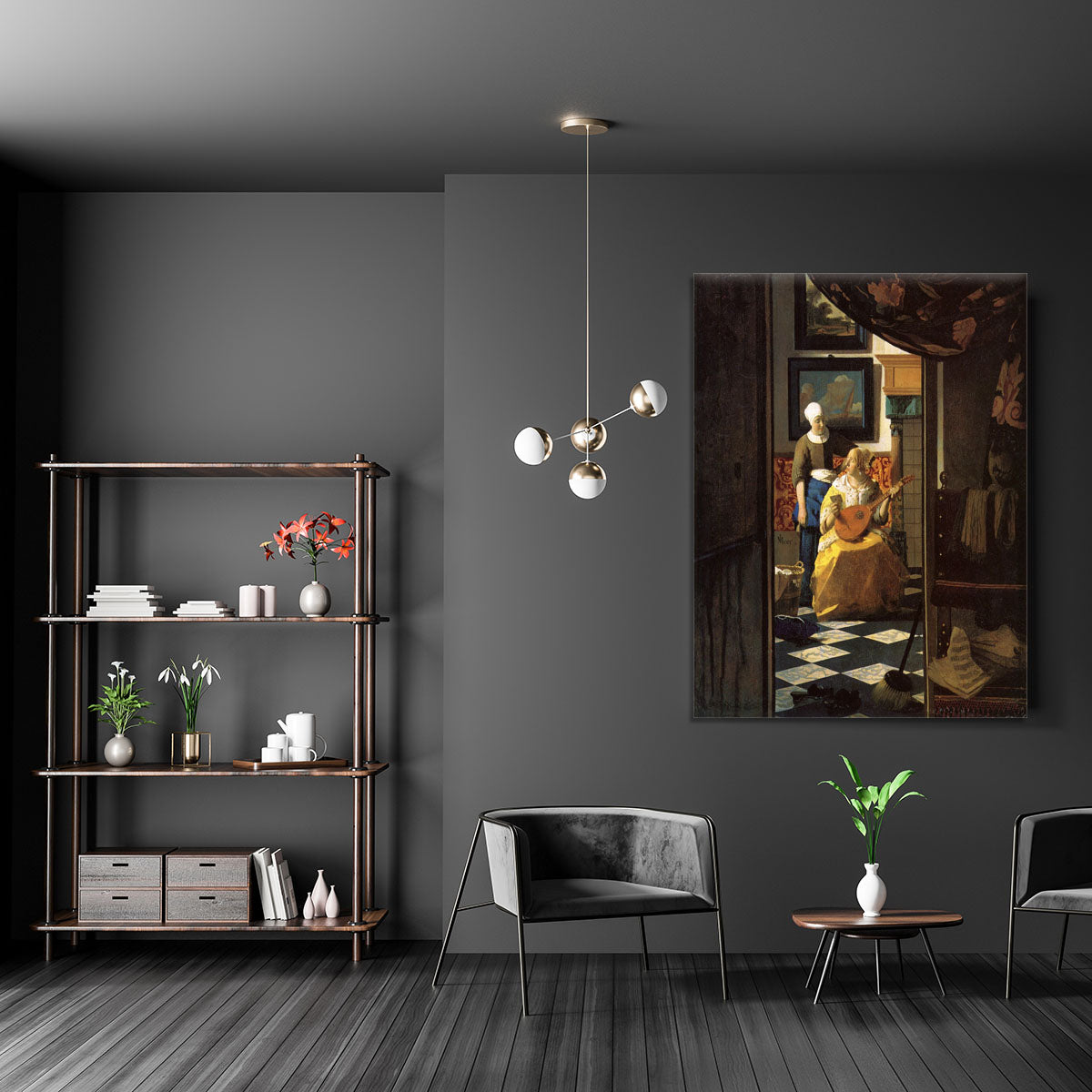 The love letter by Vermeer Canvas Print or Poster - Canvas Art Rocks - 5