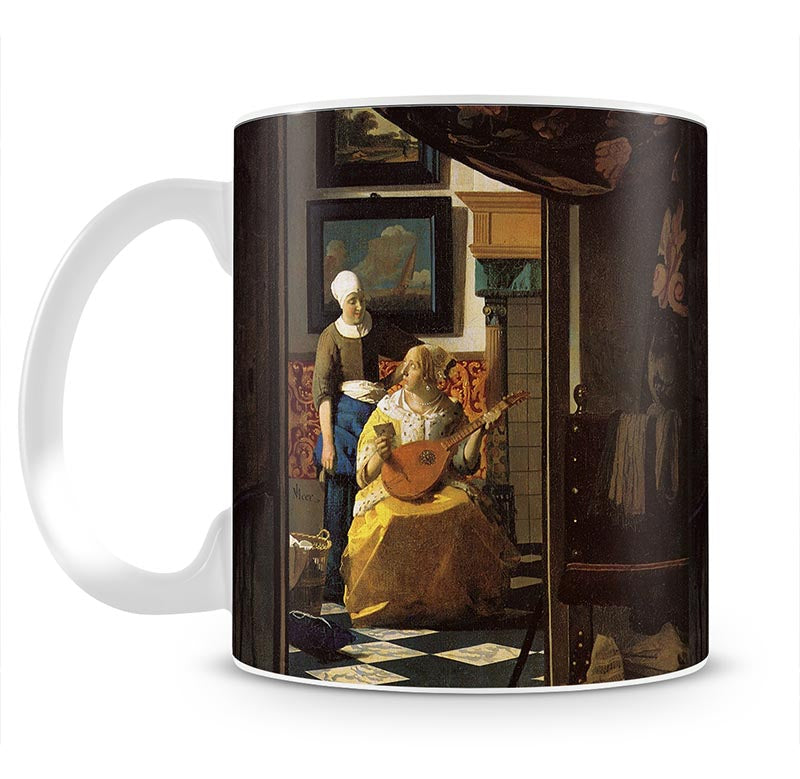 The love letter by Vermeer Mug - Canvas Art Rocks - 1