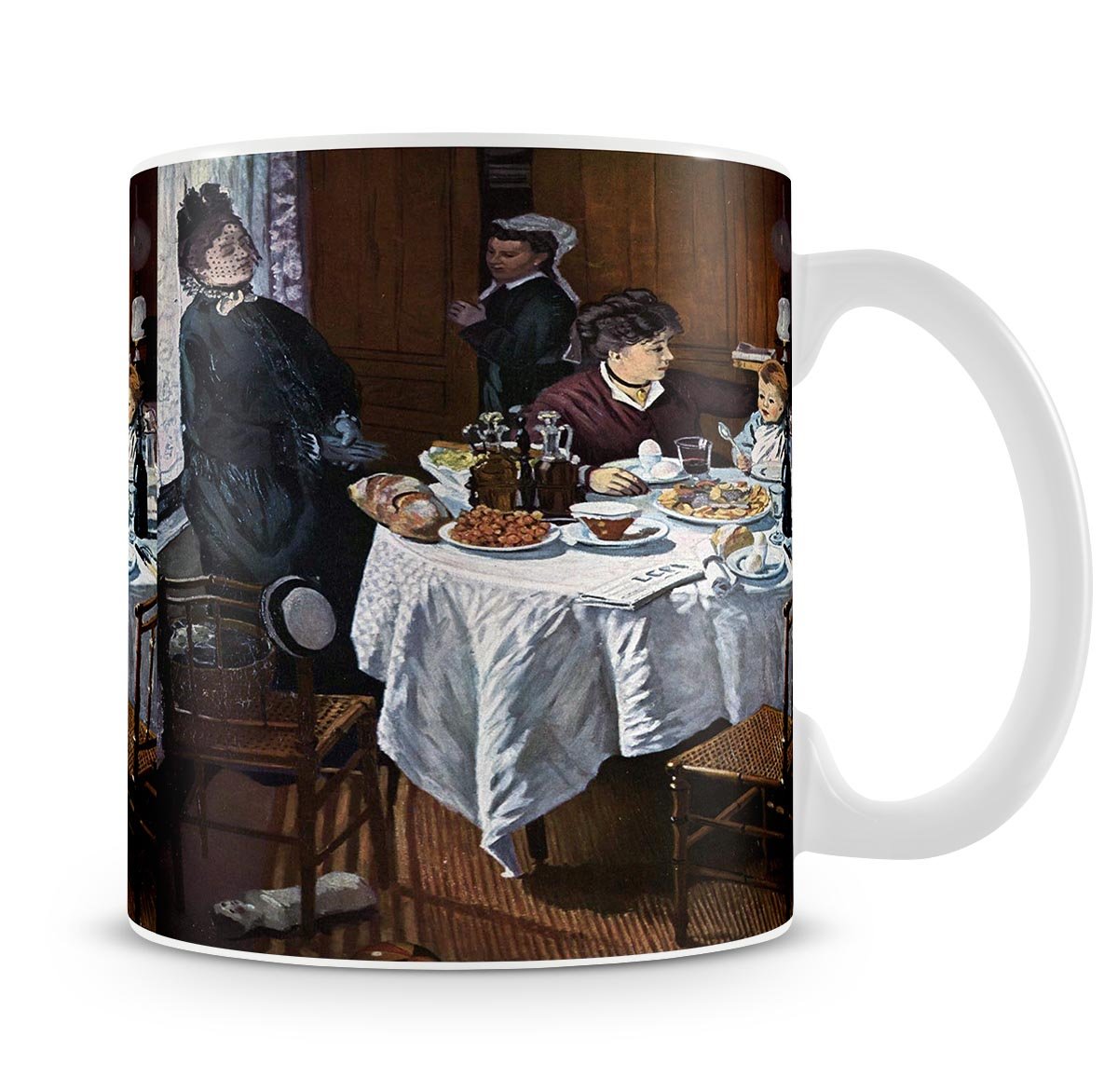 The lunch 1 by Monet Mug - Canvas Art Rocks - 4