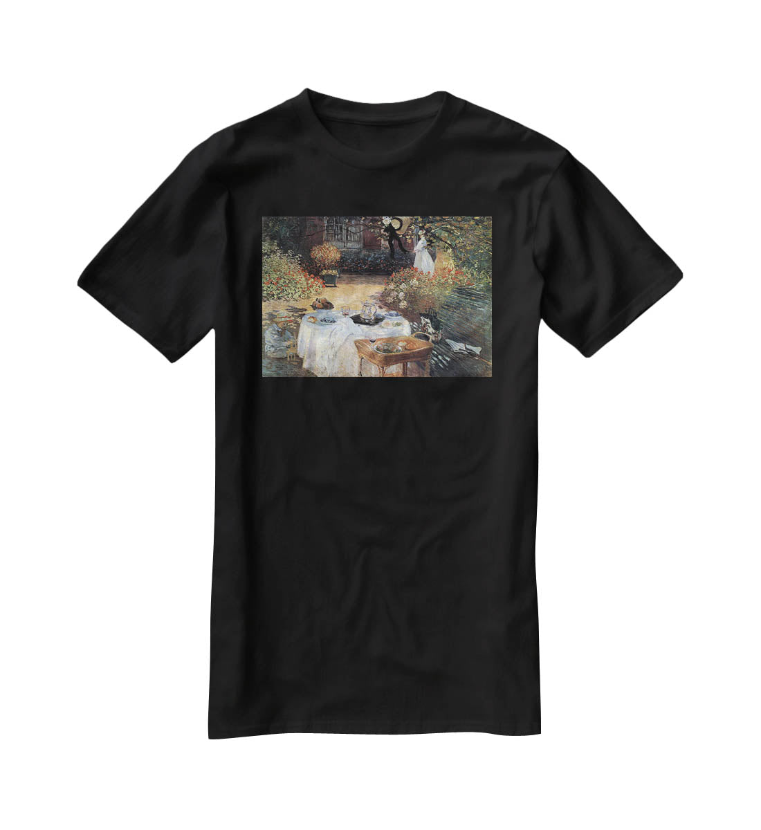 The lunch 2 by Monet T-Shirt - Canvas Art Rocks - 1