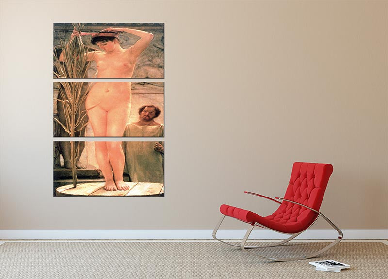 The model of a sculptor Venus Esquilina by Alma Tadema 3 Split Panel Canvas Print - Canvas Art Rocks - 2
