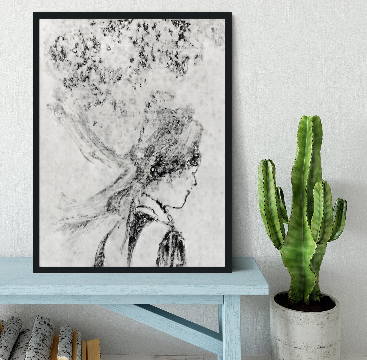 The nurse by Degas Framed Print - Canvas Art Rocks - 2