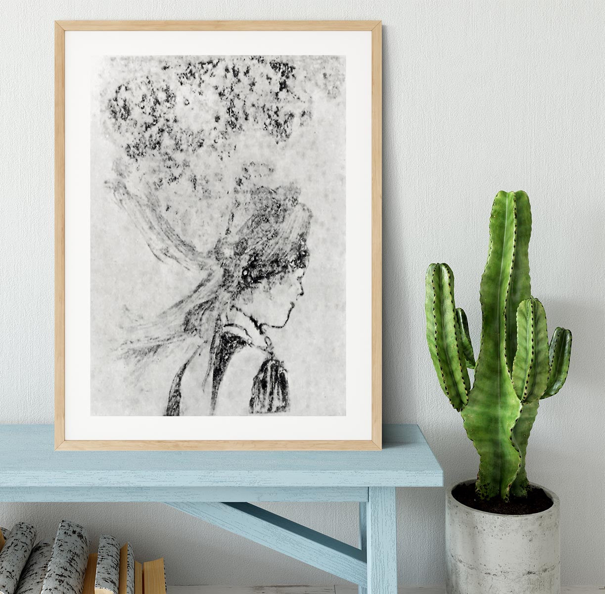 The nurse by Degas Framed Print - Canvas Art Rocks - 3