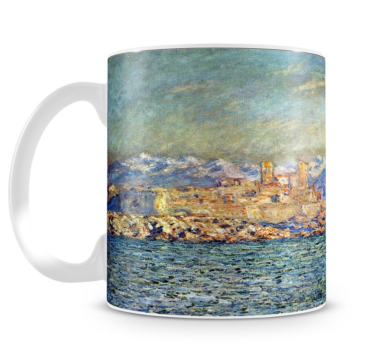 The old Fort in Antibes by Monet Mug - Canvas Art Rocks - 4