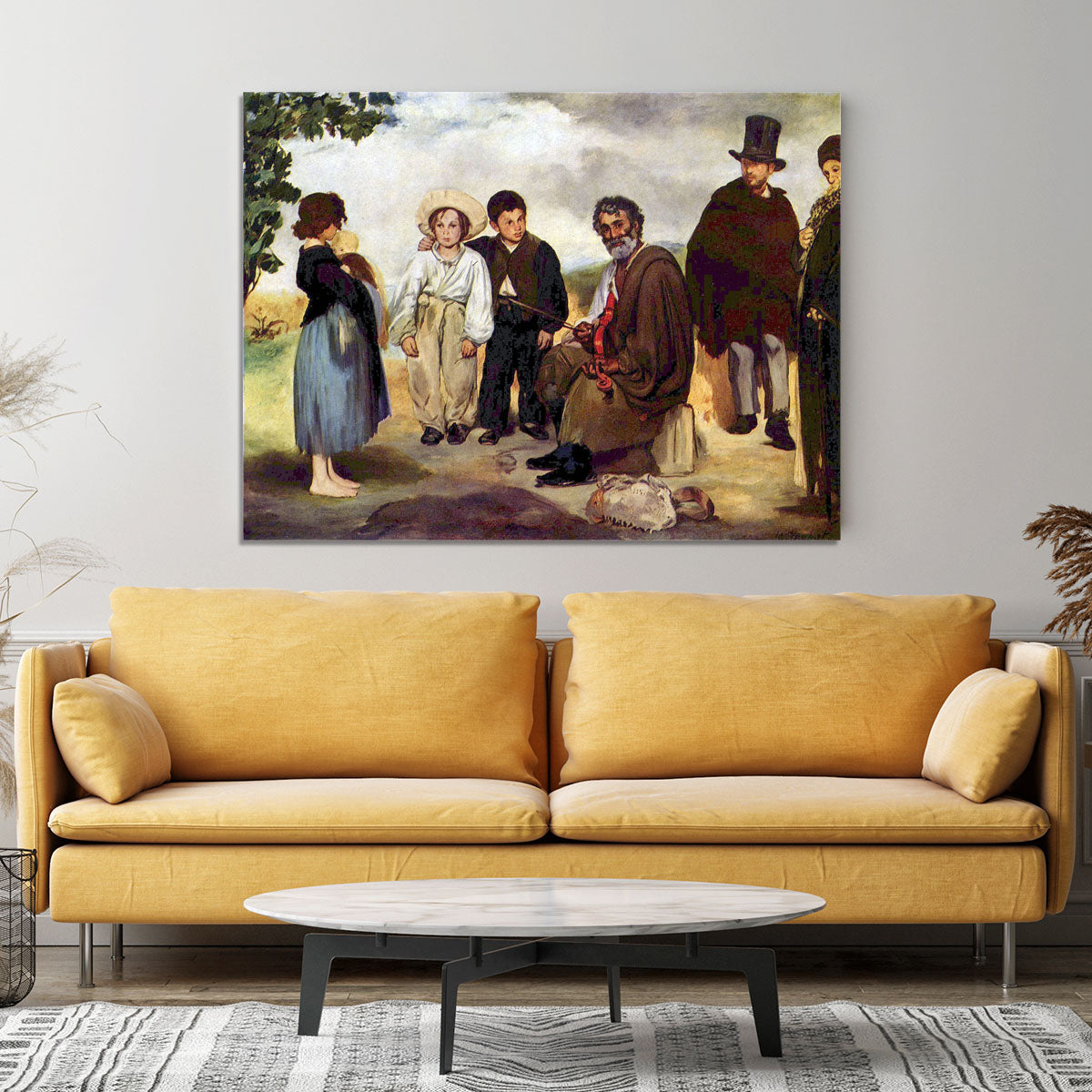 The old musician by Manet Canvas Print or Poster - Canvas Art Rocks - 4