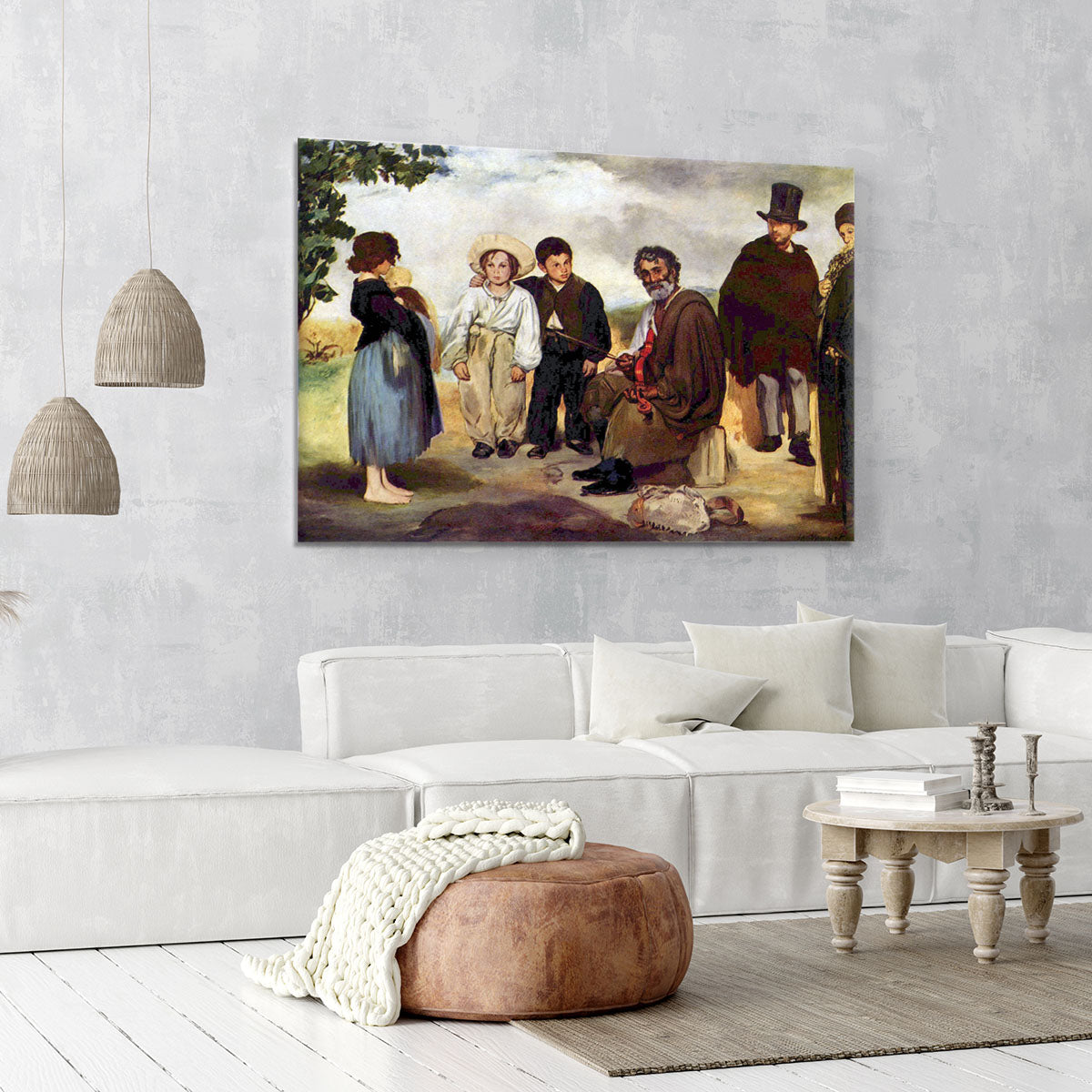 The old musician by Manet Canvas Print or Poster - Canvas Art Rocks - 6