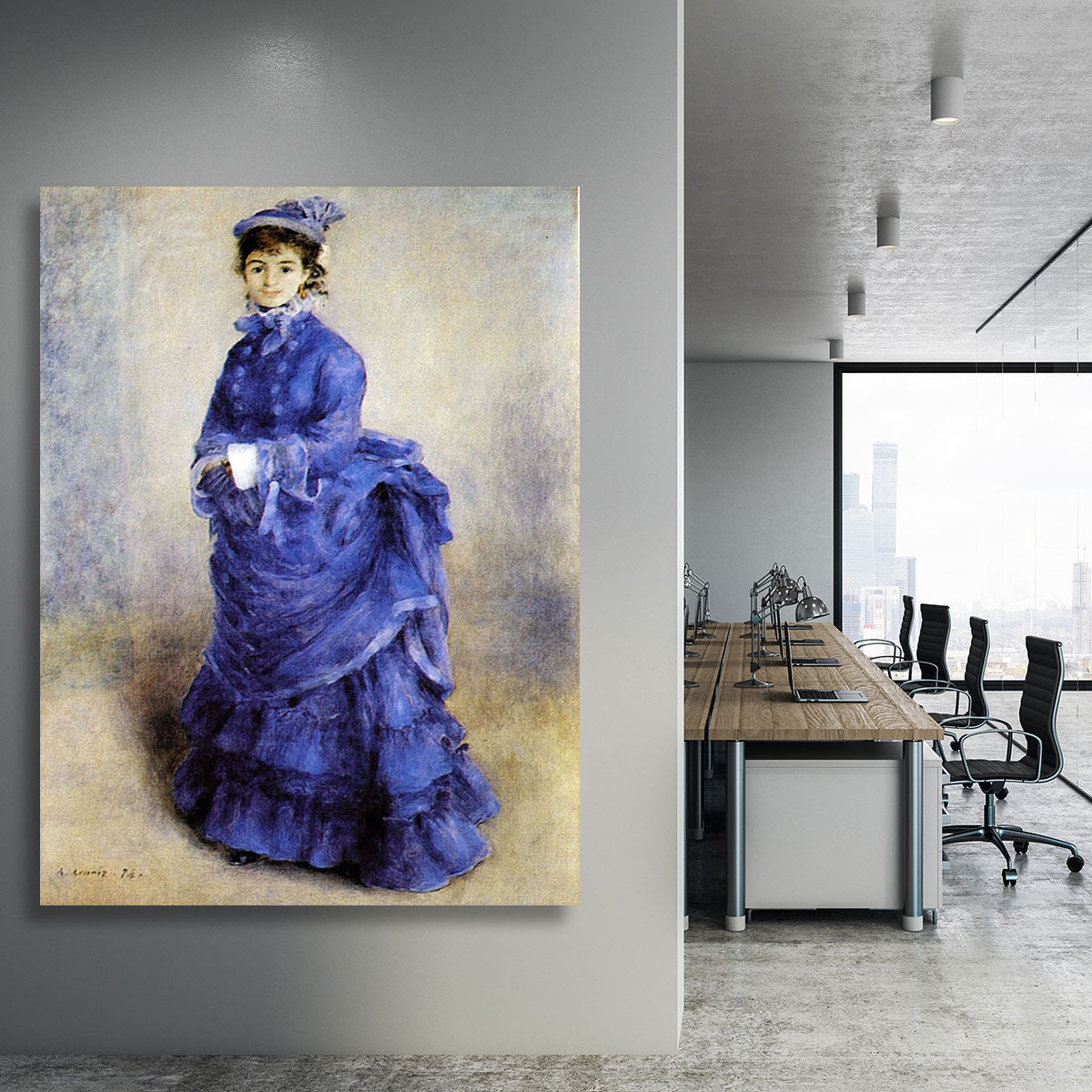 The parisian by Renoir Canvas Print or Poster - Canvas Art Rocks - 3