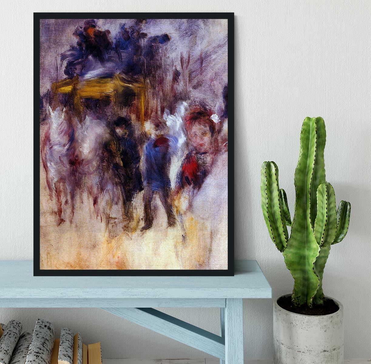 The place Clichy Detail by Renoir Framed Print - Canvas Art Rocks - 2