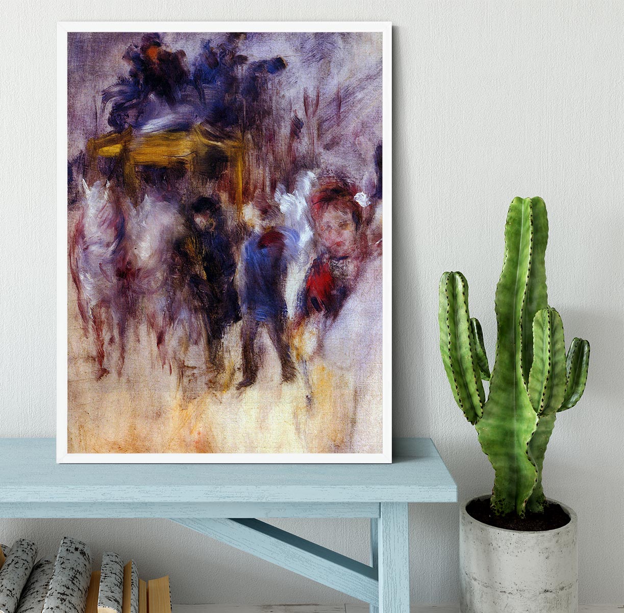 The place Clichy Detail by Renoir Framed Print - Canvas Art Rocks -6