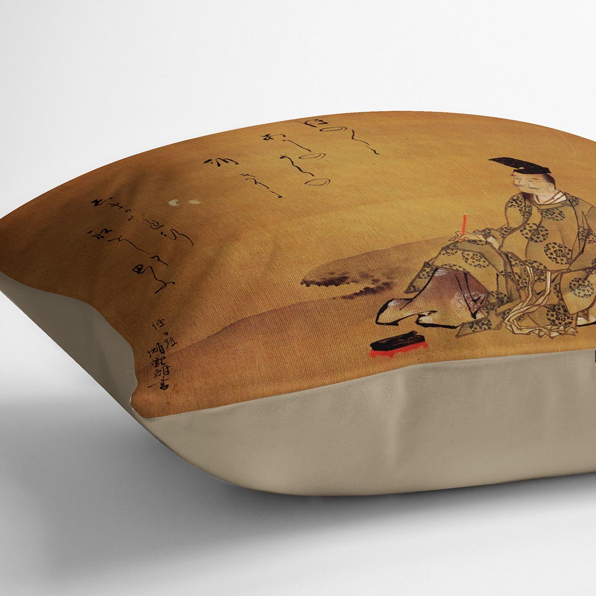 The poet by Hokusai Cushion
