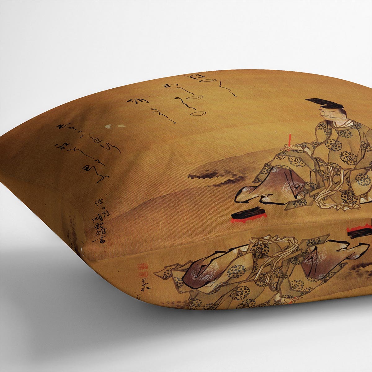 The poet by Hokusai Cushion