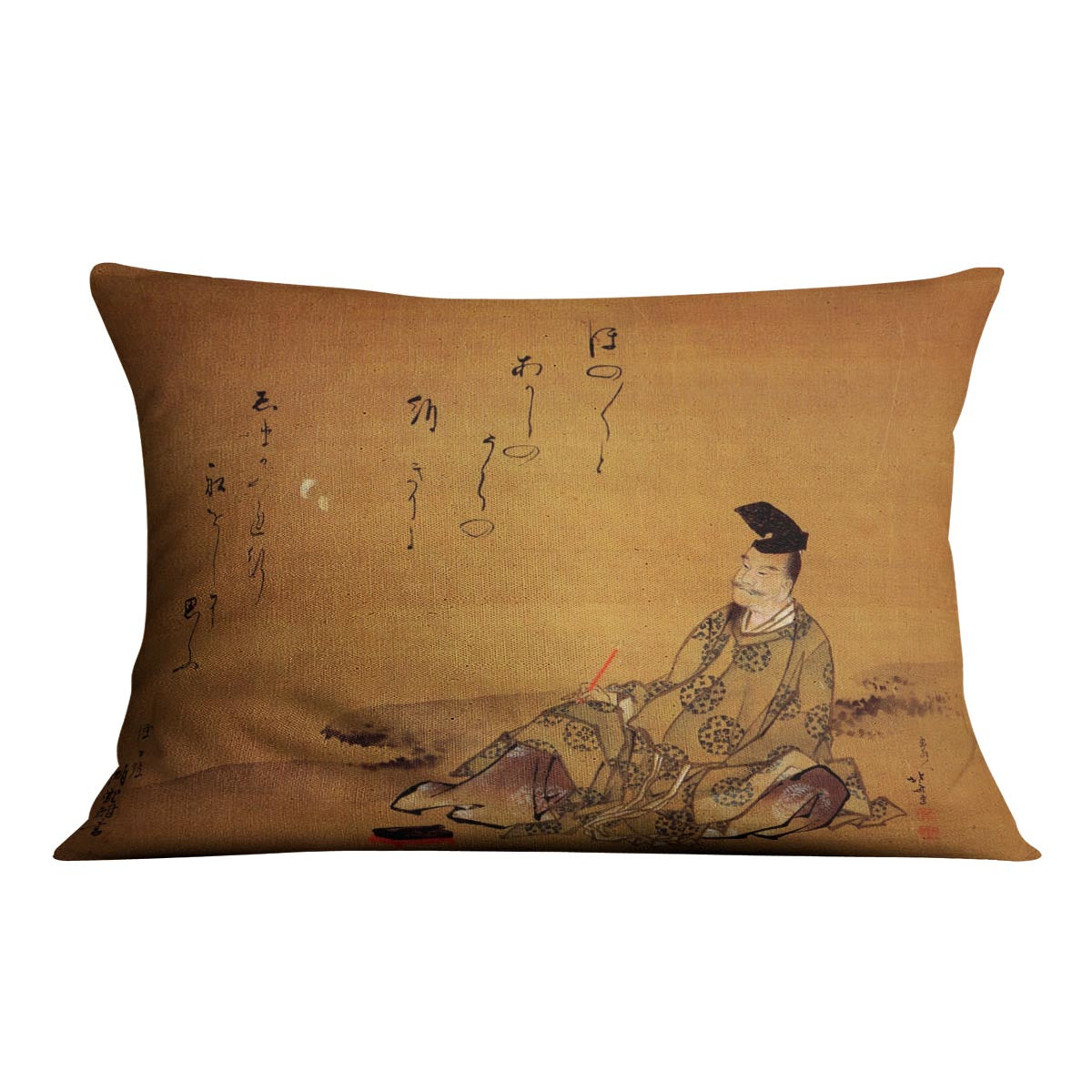 The poet by Hokusai Cushion