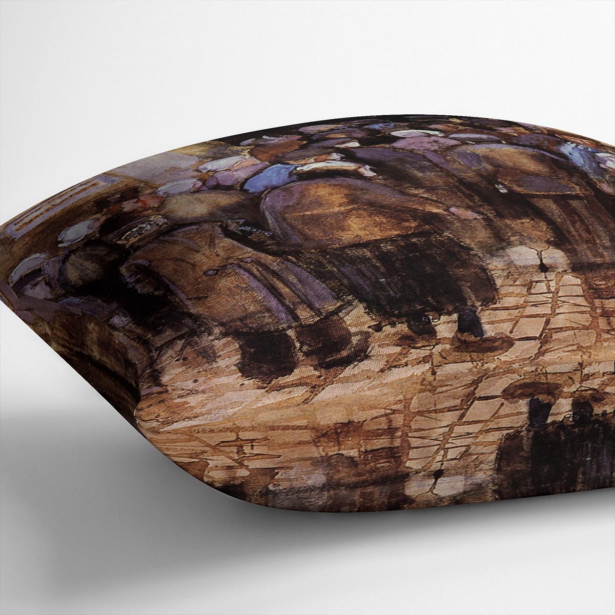 The poor and money by Van Gogh Cushion