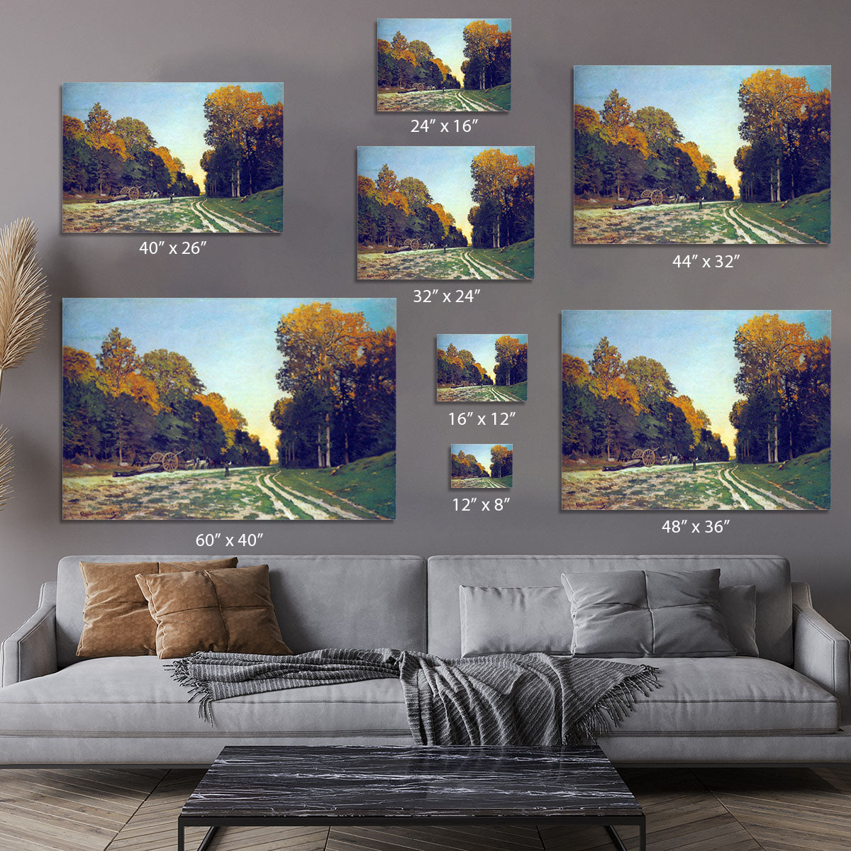 The road from Chailly to Fontainebleau by Monet Canvas Print or Poster - Canvas Art Rocks - 7