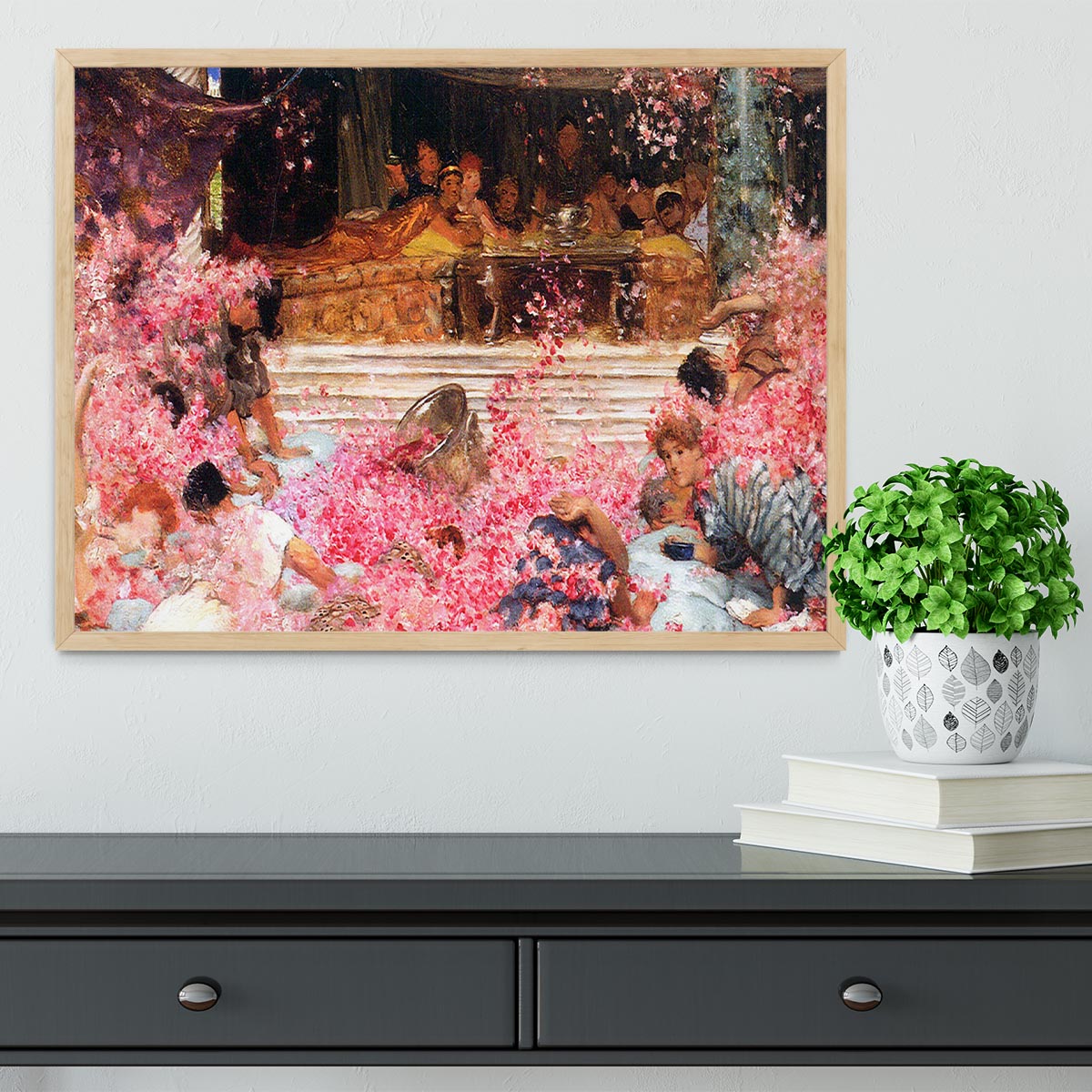 The roses of Heliogabalus by Alma Tadema Framed Print - Canvas Art Rocks - 4