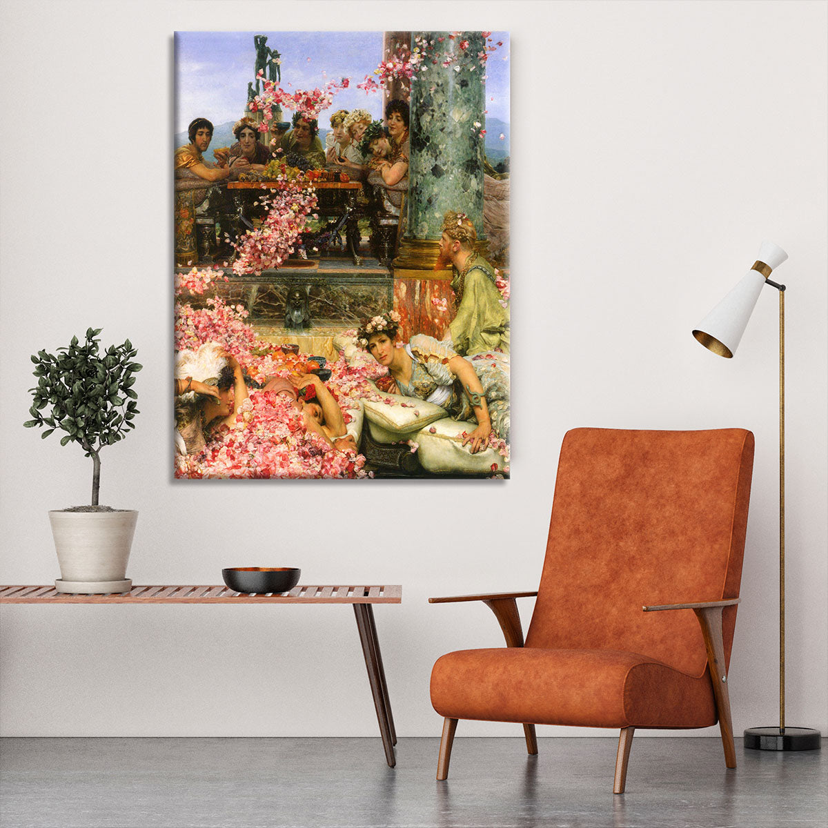 The roses of Heliogabalus detail 2 by Alma Tadema Canvas Print or Poster - Canvas Art Rocks - 6