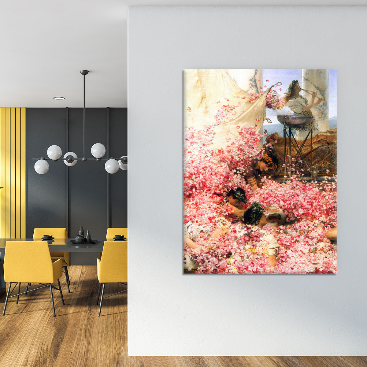 The roses of Heliogabalus detail by Alma Tadema Canvas Print or Poster - Canvas Art Rocks - 4