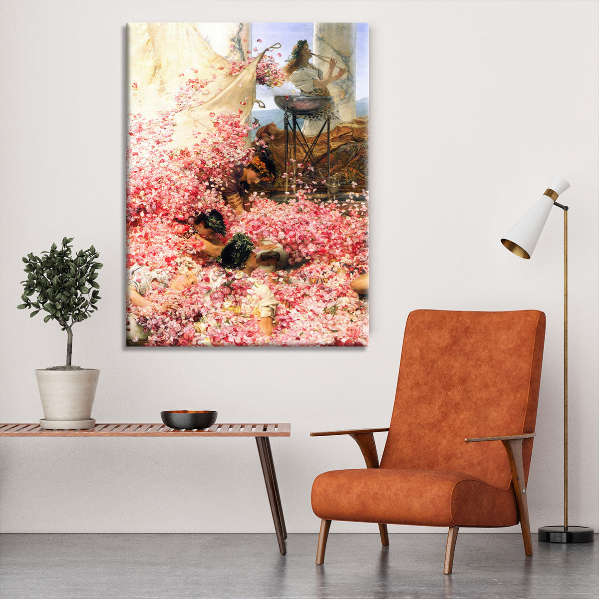 The roses of Heliogabalus detail by Alma Tadema Canvas Print or Poster - Canvas Art Rocks - 6