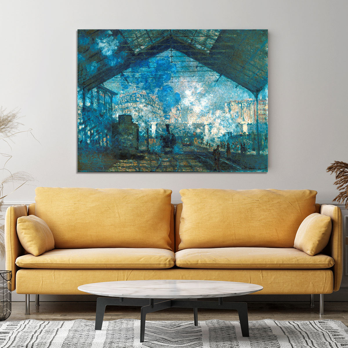 The station Saint Lazare by Monet Canvas Print or Poster - Canvas Art Rocks - 4