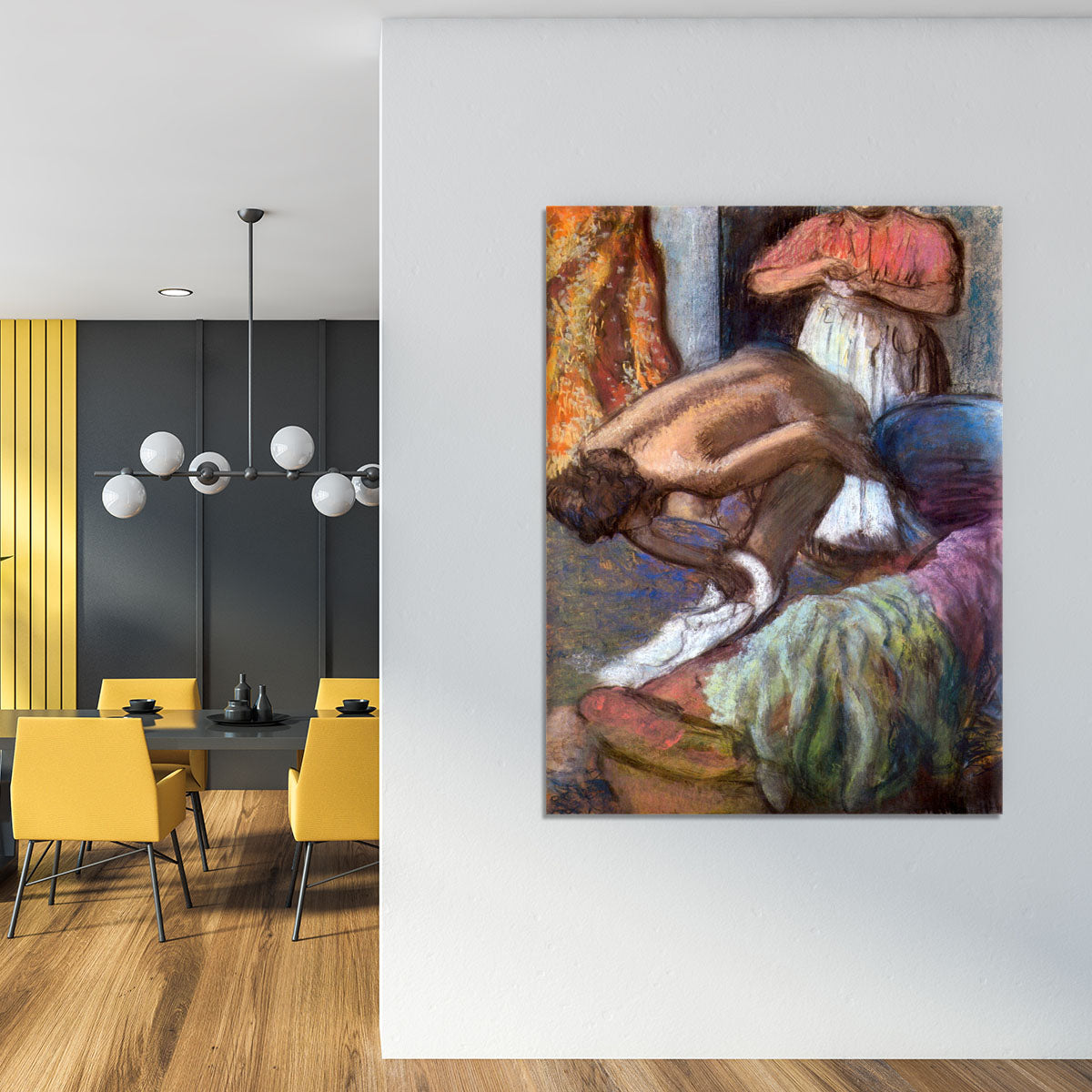 The strengthening after the bathwater by Degas Canvas Print or Poster - Canvas Art Rocks - 4