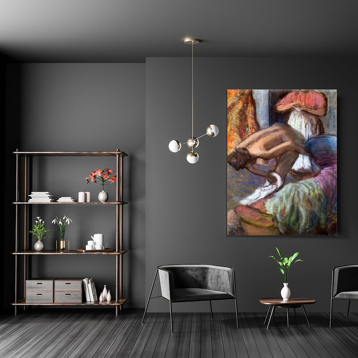 The strengthening after the bathwater by Degas Canvas Print or Poster - Canvas Art Rocks - 5